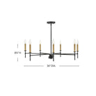Lark 83077BK Hux Chandelier 83077 in Black