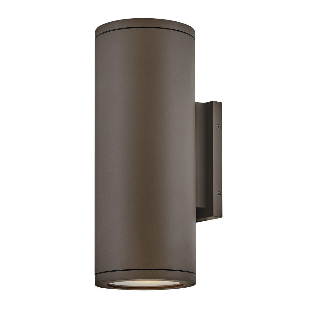 Hinkley Lighting 13595AZ-LL Silo LED Up/Down Wall Mount Lantern in Architectural Bronze