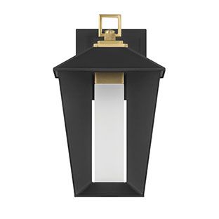 Eurofase 50047-017 Andson LED Outdoor Wall Sconce in Brass-Sand Black Mix