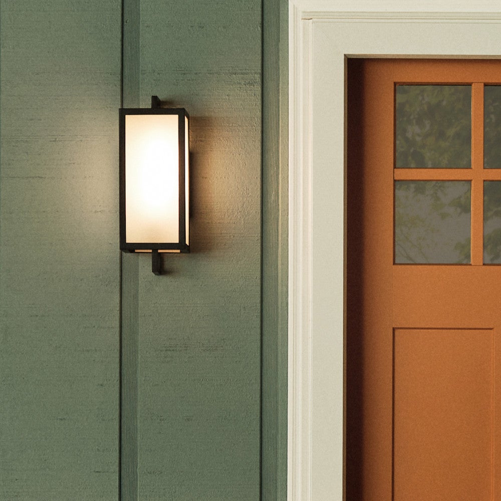 Lanterne murale Halden Lark 82070BK, couleur noire