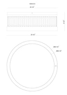 Eurofase 49355-024 Empra LED Cristal Plafonnier en noir mat