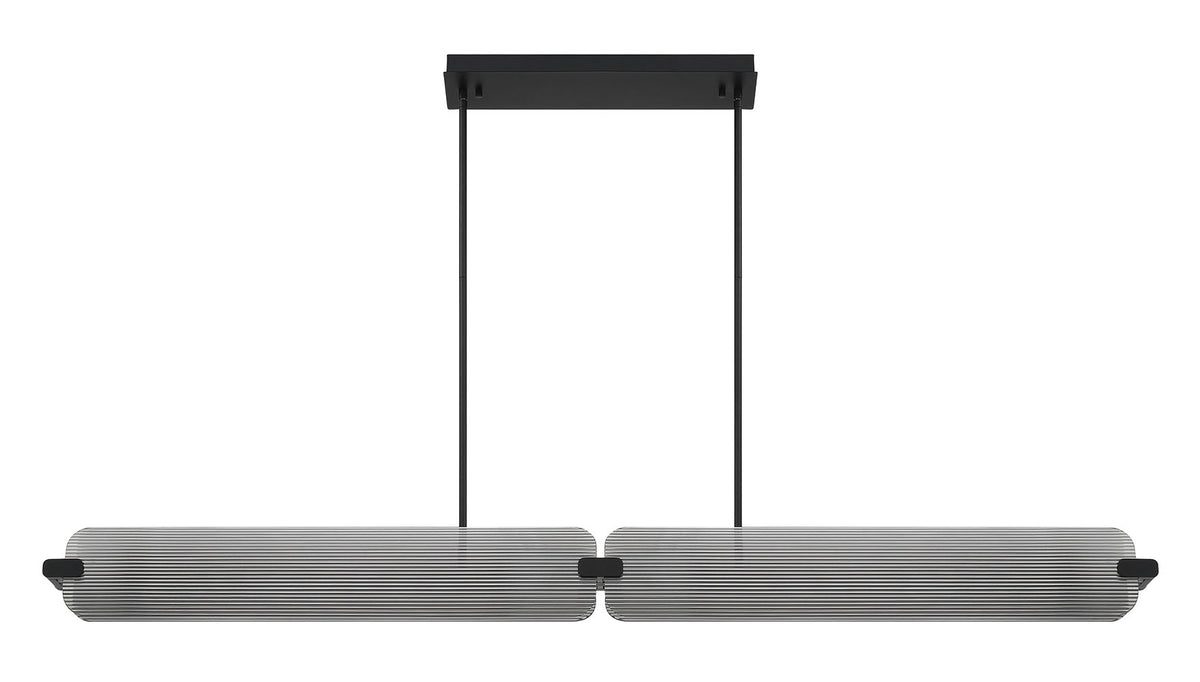 Eurofase 50056-019 Neoness LED Linear Chandelier in Matte Black