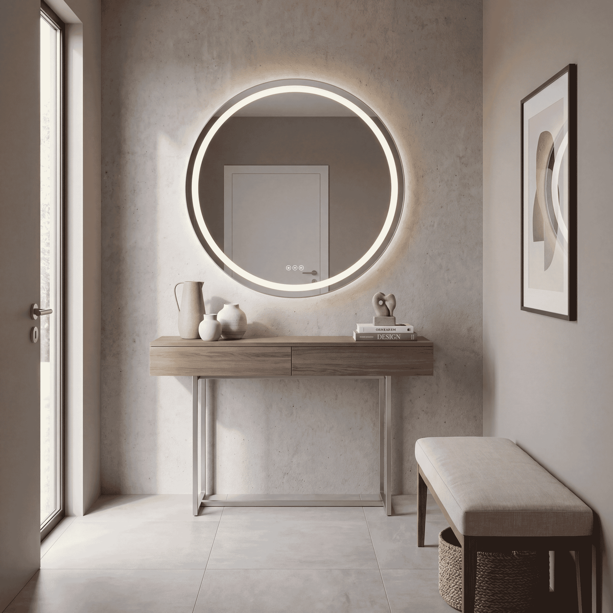 Savoy House 2-1217-32 Oneida Round LED Mirror