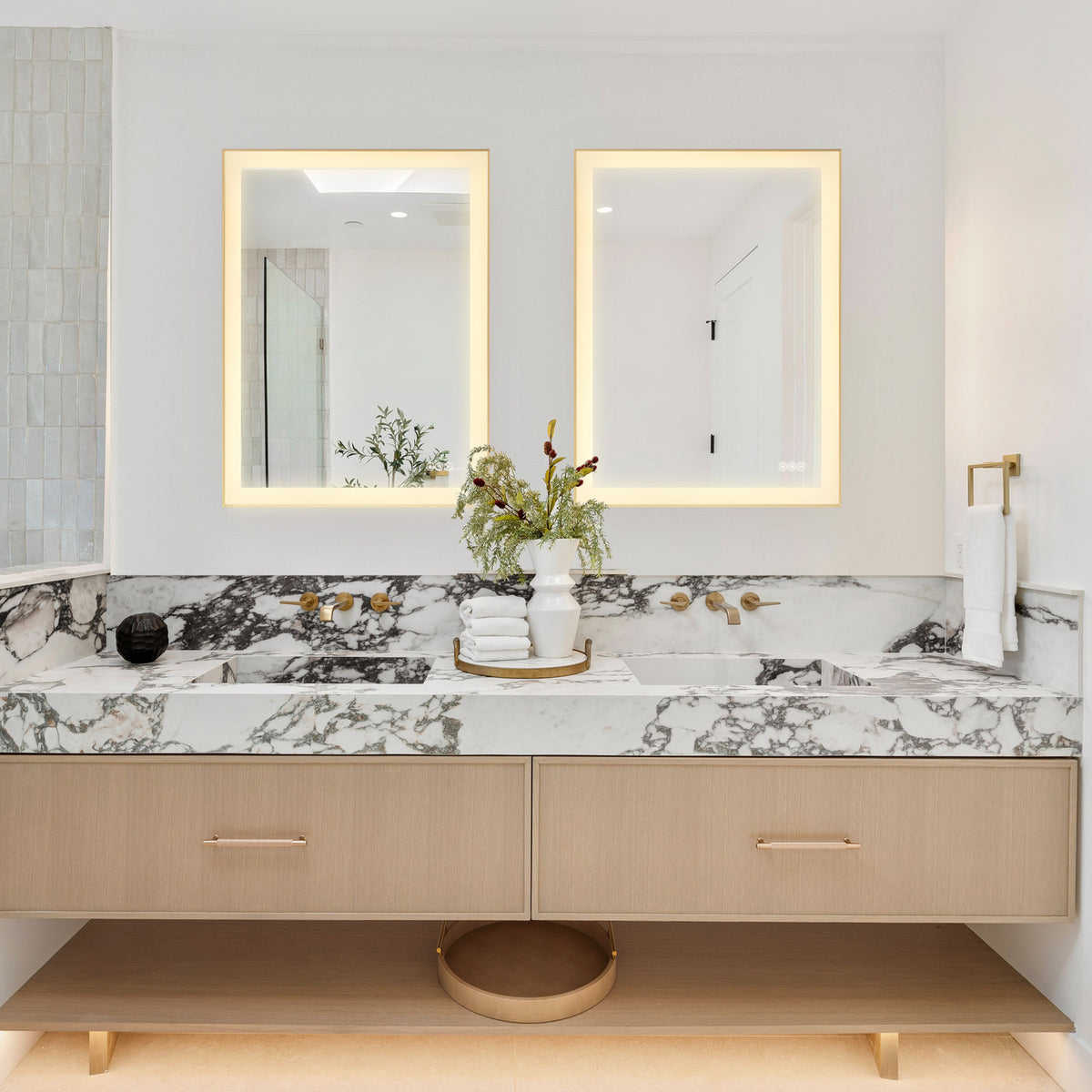 Savoy House 2-1232-24X32 Paulding LED Mirror in Gold