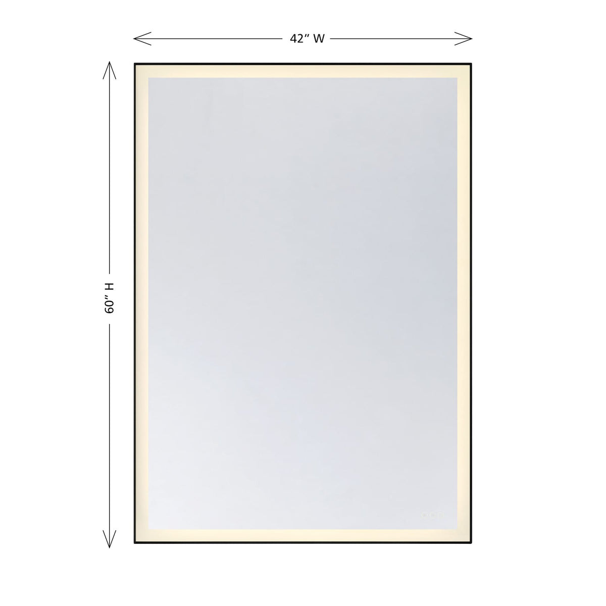 Savoy House 2-1237-42X60 Paulding LED Mirror in Black
