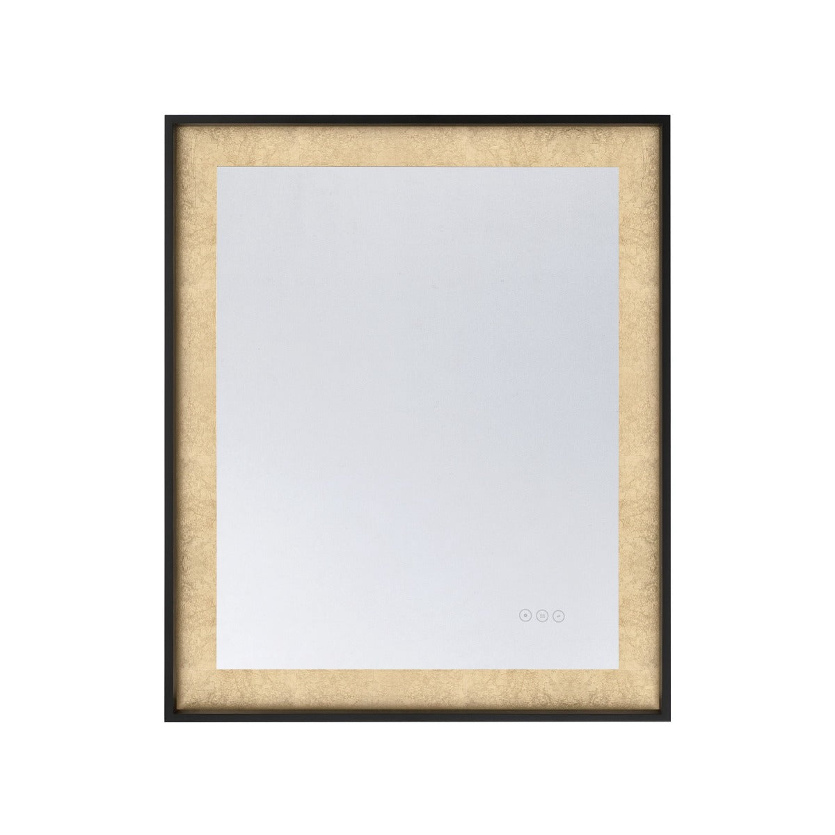 Savoy House 2-1242-30X36 Corvalis LED Mirror in Sand Black and Gold Leaf