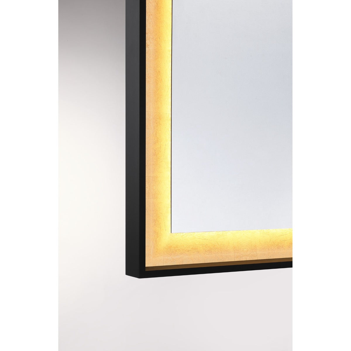 Savoy House 2-1242-30X36 Corvalis LED Mirror in Sand Black and Gold Leaf