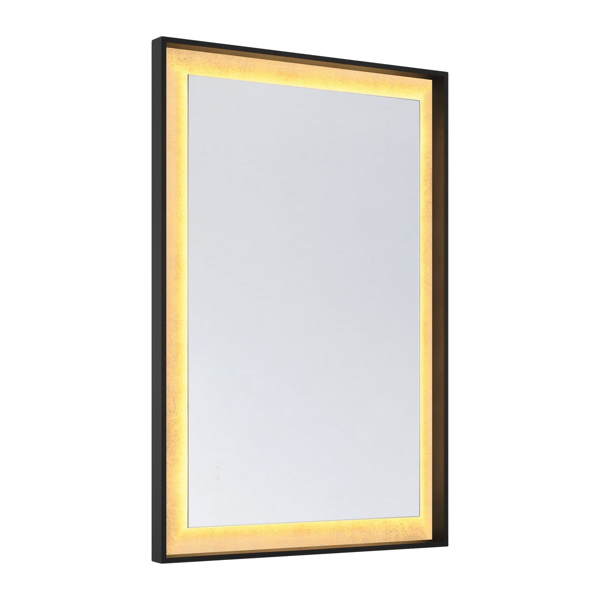 Savoy House 2-1243-48X32 Corvalis LED Mirror in Sand Black and Gold Leaf