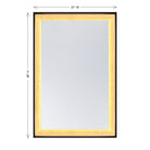 Savoy House 2-1243-48X32 Corvalis LED Mirror in Sand Black and Gold Leaf