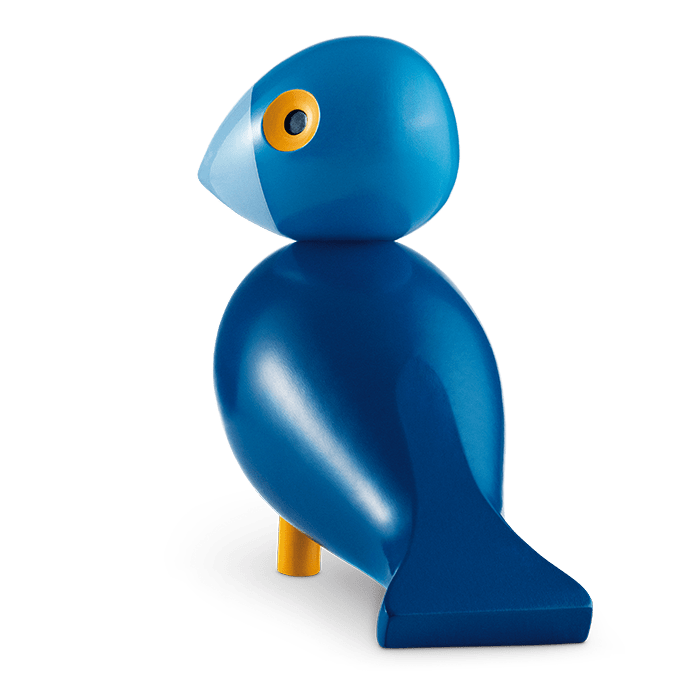 Kay Bojesen 39403 Figurine en bois oiseau chanteur bleu