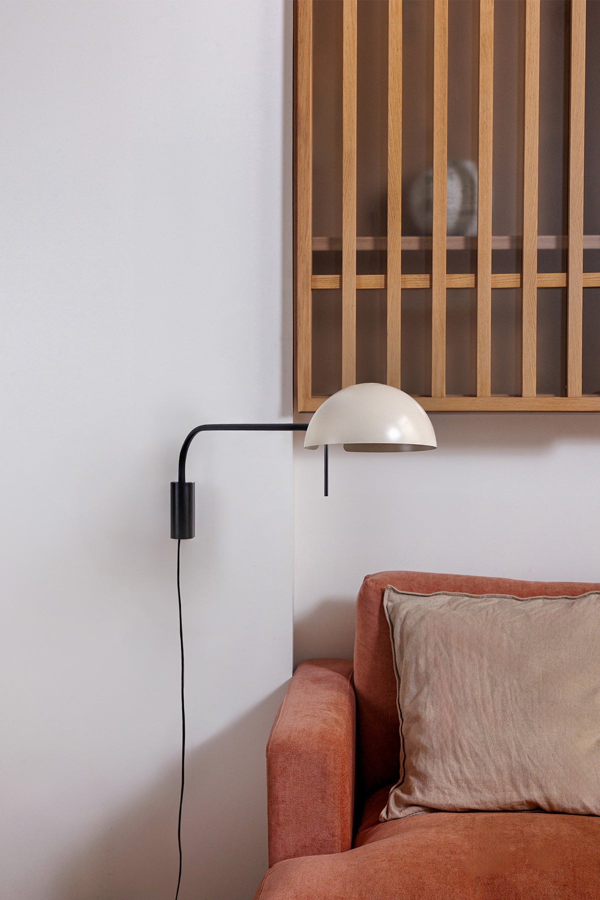 Faro Barcelona 20040-122-US Dominica Wall Sconce with Arm in Beige