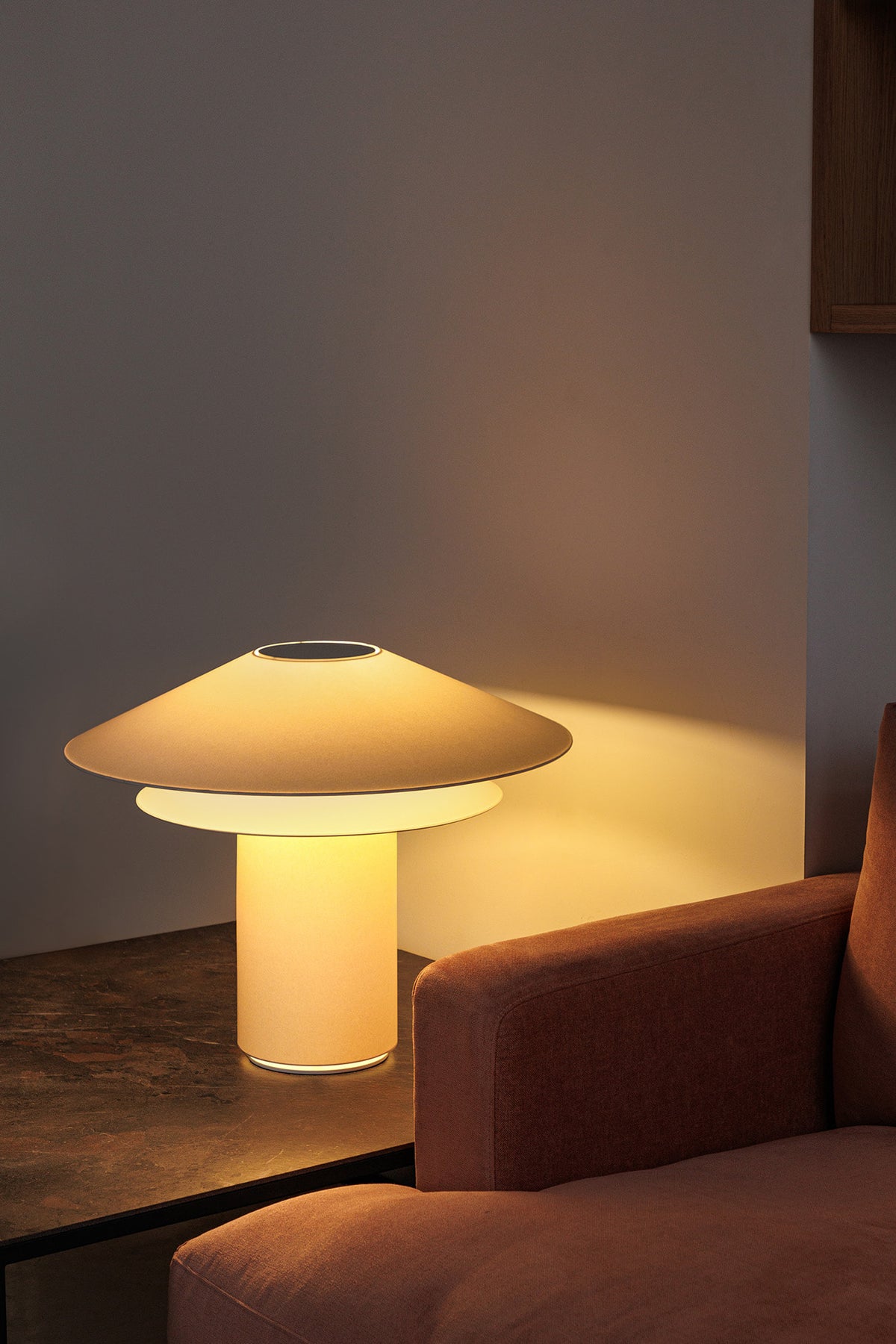 Faro Barcelona 20069-US Shan Table Lamp in Beige