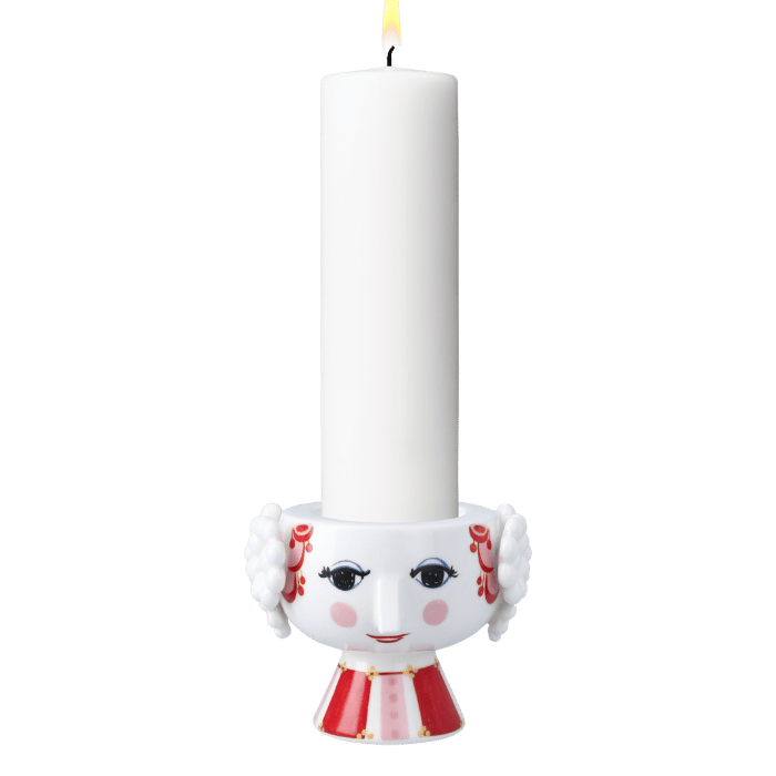 Bjørn Wiinblad 56595 Eva Christmas Candle Holder in Red