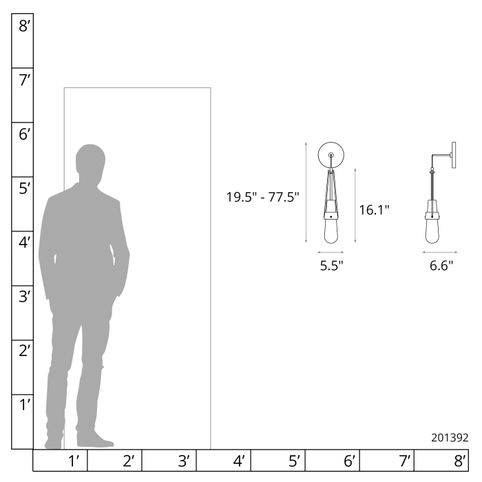 Hubbardton Forge 201392 Link Blown Glass Low Voltage Sconce
