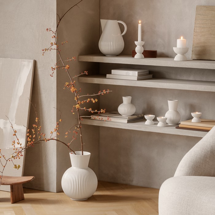Lyngby Porcelæn 201461 Tura Vase in White