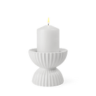 Lyngby Porcelæn 201466 Tura Candle Holder in White