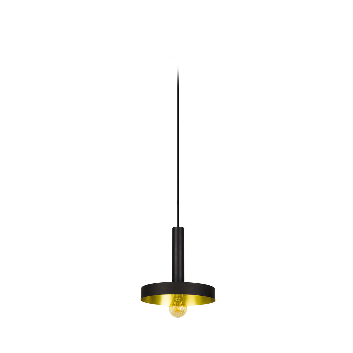 Faro Barcelona 20160-US Whizz Pendant in Black/Satin Gold
