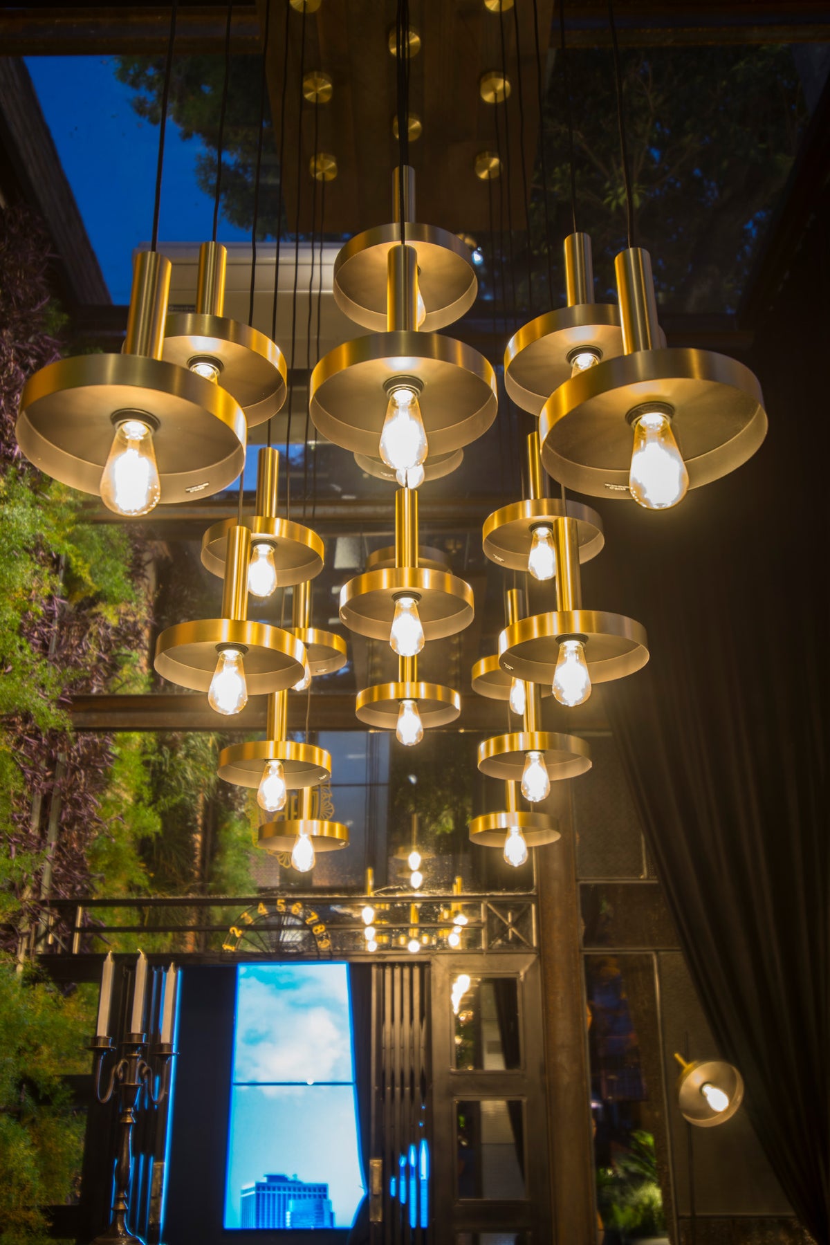 Faro Barcelona 20161-US Whizz Pendant in Satin Gold/Black