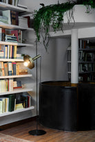 Faro Barcelona 20164-95-US Whizz Floor Lamp in Black/Gold