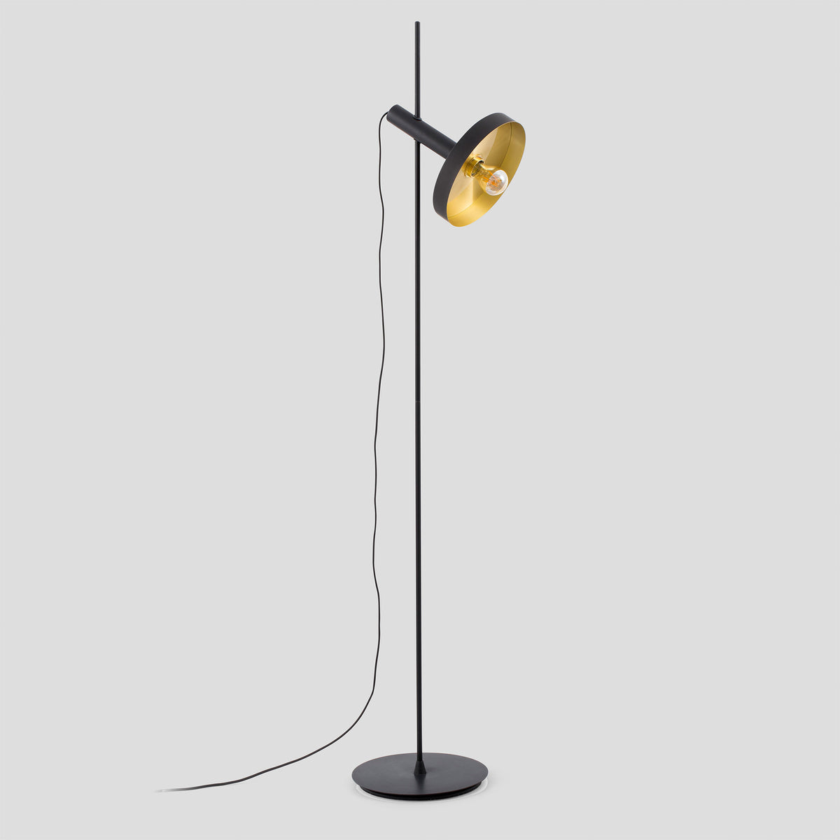 Faro Barcelona 20164-95-US Whizz Floor Lamp in Black/Gold