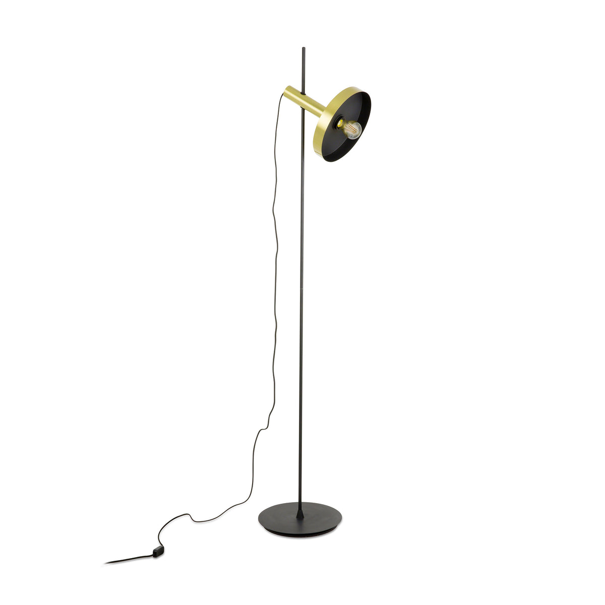 Faro Barcelona 20164-96-US Whizz Floor Lamp in Gold/Black