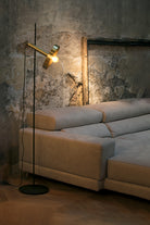 Faro Barcelona 20164-96-US Whizz Floor Lamp in Gold/Black