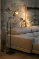 Faro Barcelona 20164-96-US Whizz Floor Lamp in Gold/Black