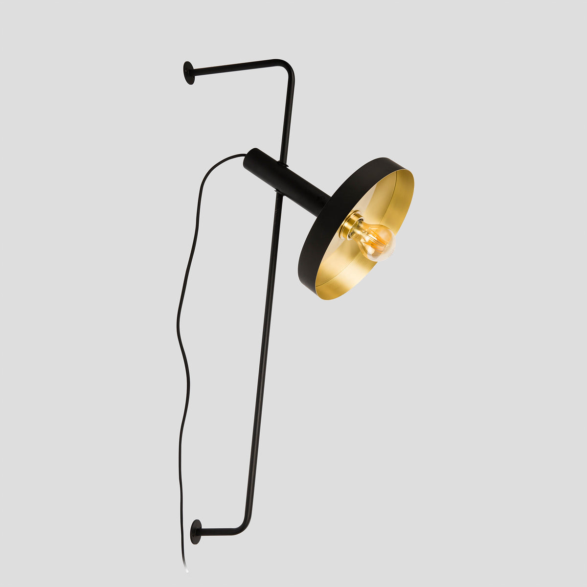 Faro Barcelona 20165-95-US Whizz Table Lamp in Black/Gold