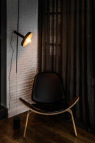 Faro Barcelona 20166-95-US Whizz Convertible Pendant / Floor Lamp in Black/Gold