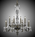 American Brass & Crystal CH9007C-4-08G-PI Blairsden Chandelier in Silver