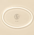 Lyngby Porcelæn 201871 Rhombe Earth Oval Serving Dish in Marble