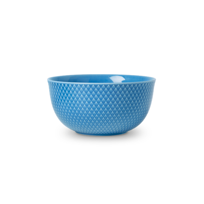 Lyngby Porcelæn 201910 Bol de service Rhombe Color en bleu