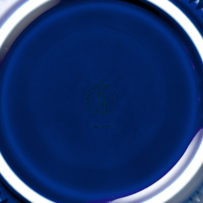Lyngby Porcelæn 201915 Bol de service Rhombe Color en bleu foncé