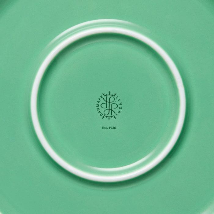 Lyngby Porcelæn 201919 Bol de service Rhombe Color en vert