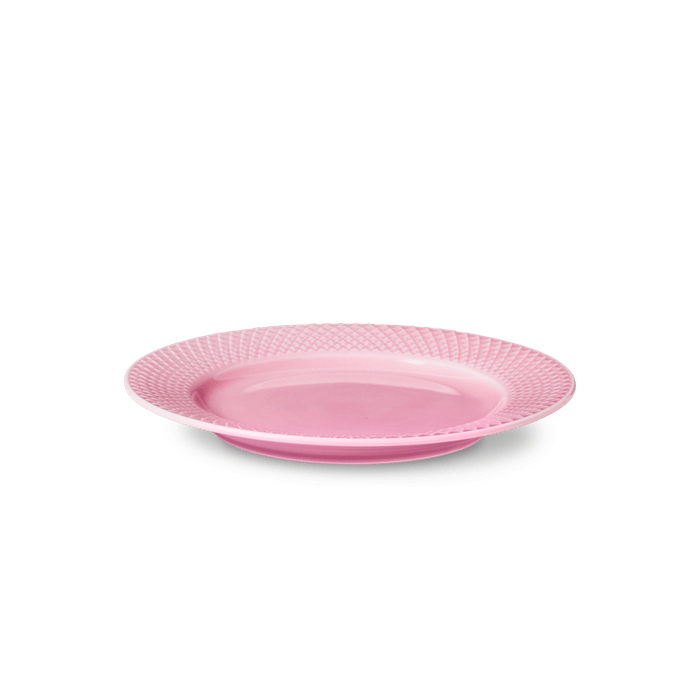 Lyngby Porcelæn 201930 Rhombe Color Plate in Rose