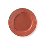 Lyngby Porcelæn 201935 Rhombe Color Plate in Terracotta