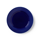 Lyngby Porcelæn 201936 Rhombe Color Plate in Dark Blue