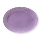 Lyngby Porcelæn 201950 Plat de service ovale couleur Rhombe en violet