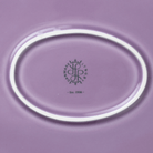 Lyngby Porcelæn 201950 Plat de service ovale couleur Rhombe en violet