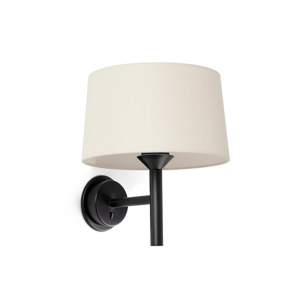 Faro Barcelona 20221-150-US Windsor Wall Sconce in Black/Linen