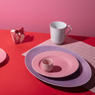 Lyngby Porcelæn 201930 Rhombe Color Plate in Rose