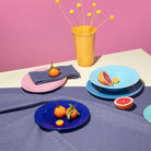 Lyngby Porcelæn 201936 Rhombe Color Plate in Dark Blue