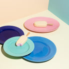 Lyngby Porcelæn 201990 Rhombe Color Plate in Aqua