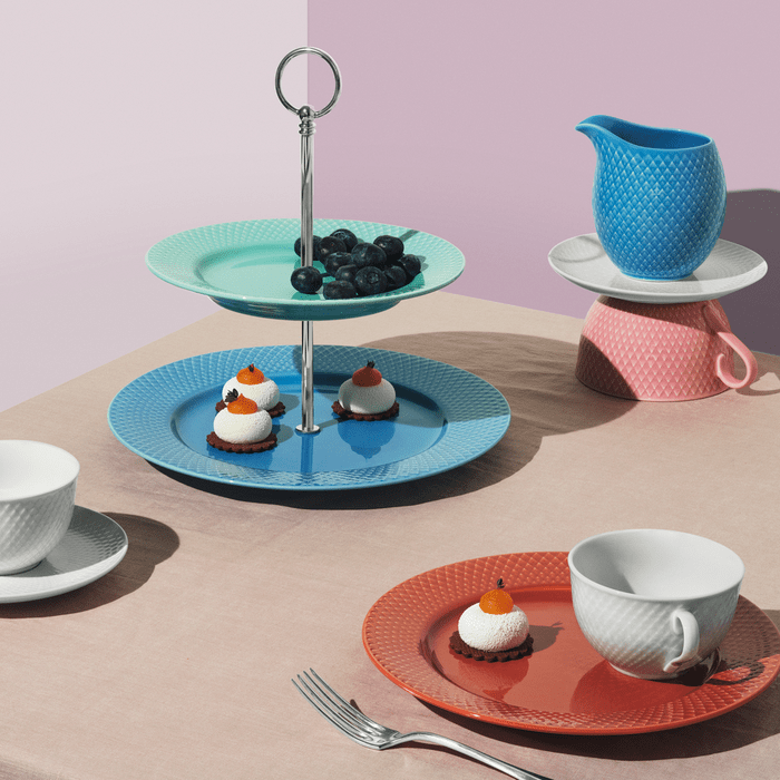 Lyngby Porcelæn 201346 Pot à lait Rhombe Color en bleu