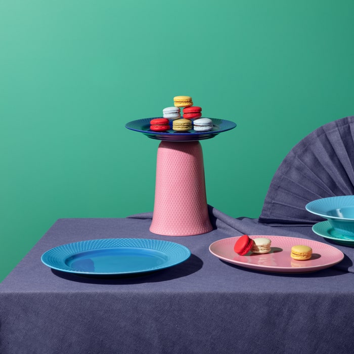 Lyngby Porcelæn 201946 Rhombe Color Plate in Blue