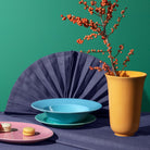 Lyngby Porcelæn 201982 Rhombe Color Plate in Turquoise