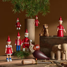 Kay Bojesen 39435 Christmas Ole Wooden Figurine in Red/Blue/White