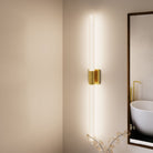 Barre de bain LED Sonneman 3964.38 Scepter en laiton satiné