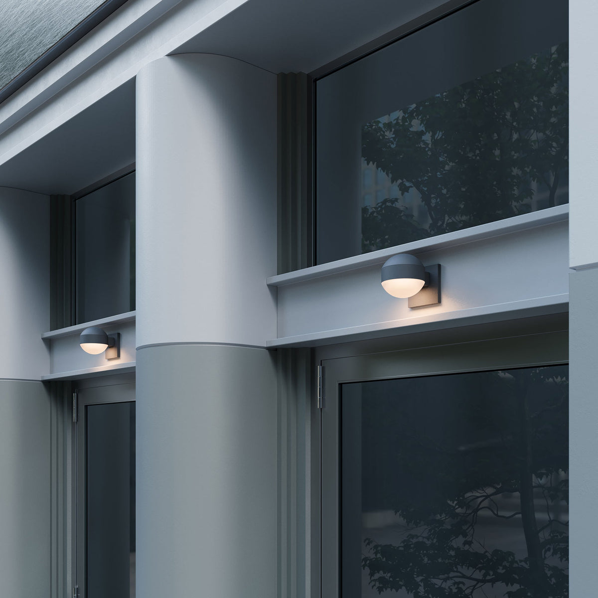 Sonneman 7300.DC.DL.74-WL REALS Downlight LED Wall Sconce in Textured Gray