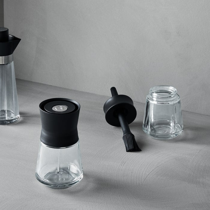 Rosendahl 16097 Grand Cru Marinade Glass with Brush in Black
